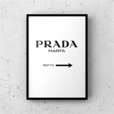 prada marfa wall art